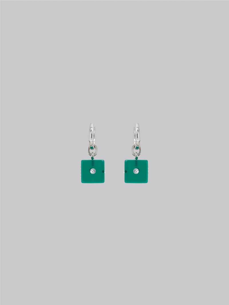 Marni Resin Dice Charm Gröna | SEEAH19951