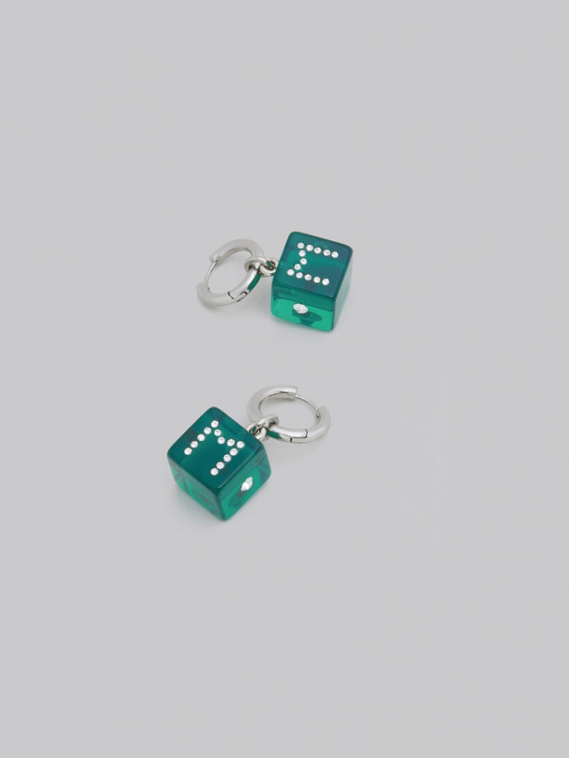 Marni Resin Dice Charm Gröna | SEEAH19951