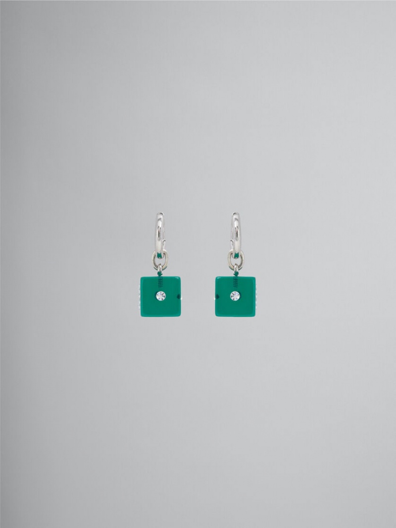 Marni Resin Dice Charm Gröna | SEEAH19951