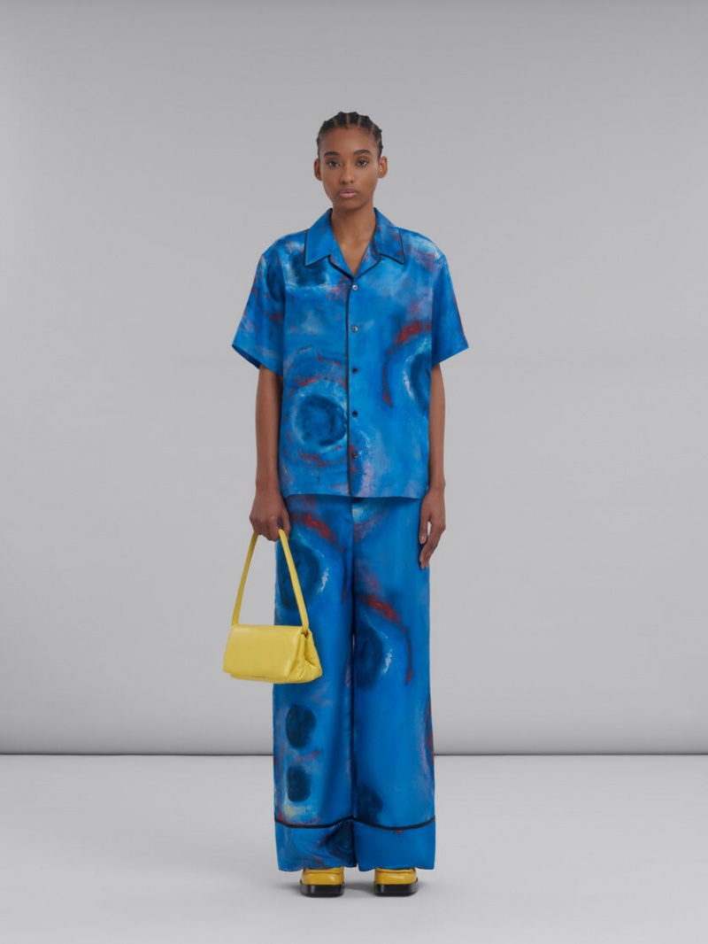 Marni Small Calfskin Gula | SEQAV38073
