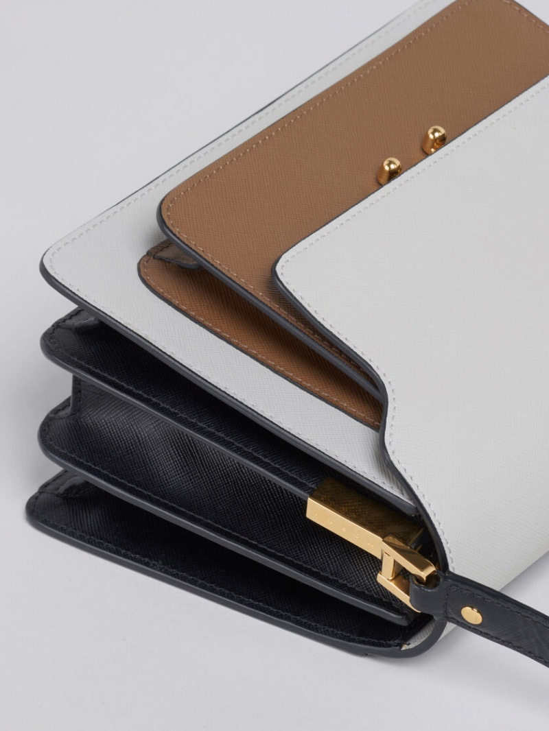 Marni Trunk Medium Bag Läder Grå Bruna Svarta | XSEGW79605