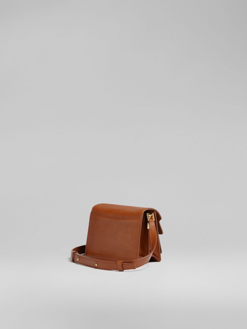 Marni Trunk Soft Mini Bag Läder Bruna | SEXBR38130