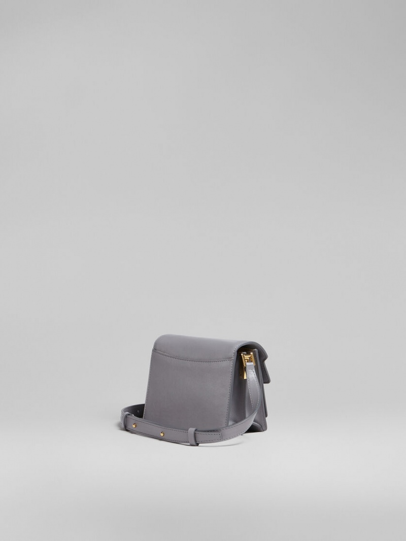 Marni Trunk Soft Mini Bag Läder Grå | SEDFL18051