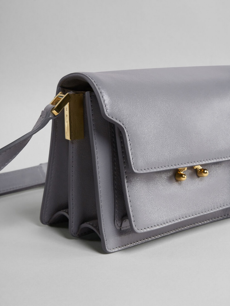 Marni Trunk Soft Mini Bag Läder Grå | SEDFL18051