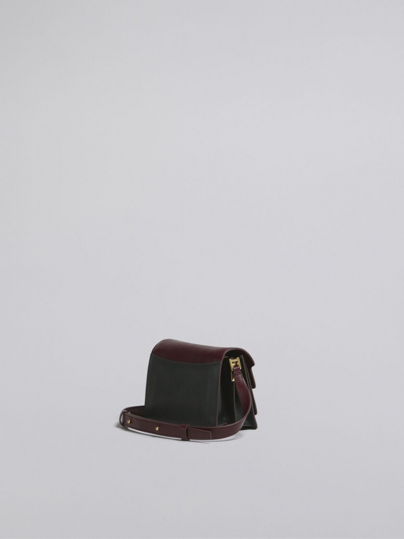 Marni Trunk Soft Mini Bag Läder Gröna Vinröda | SEZDE41533