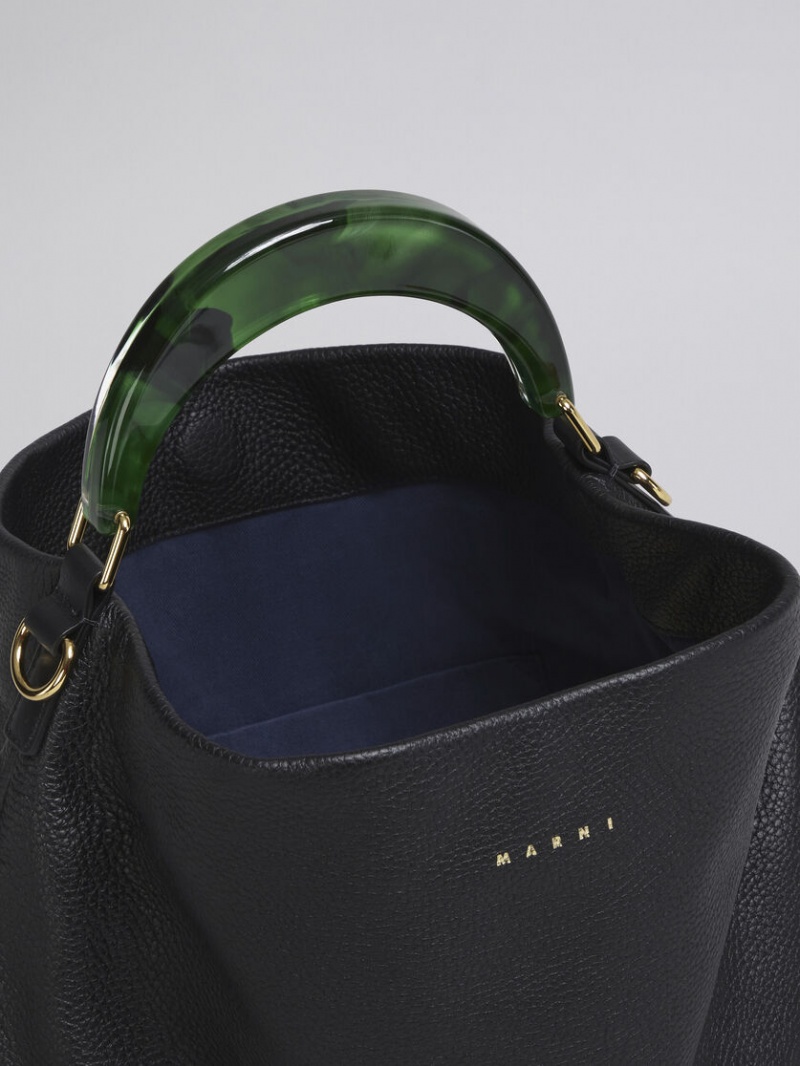 Marni Venice Medium Bag Läder Svarta | SEDYB58533