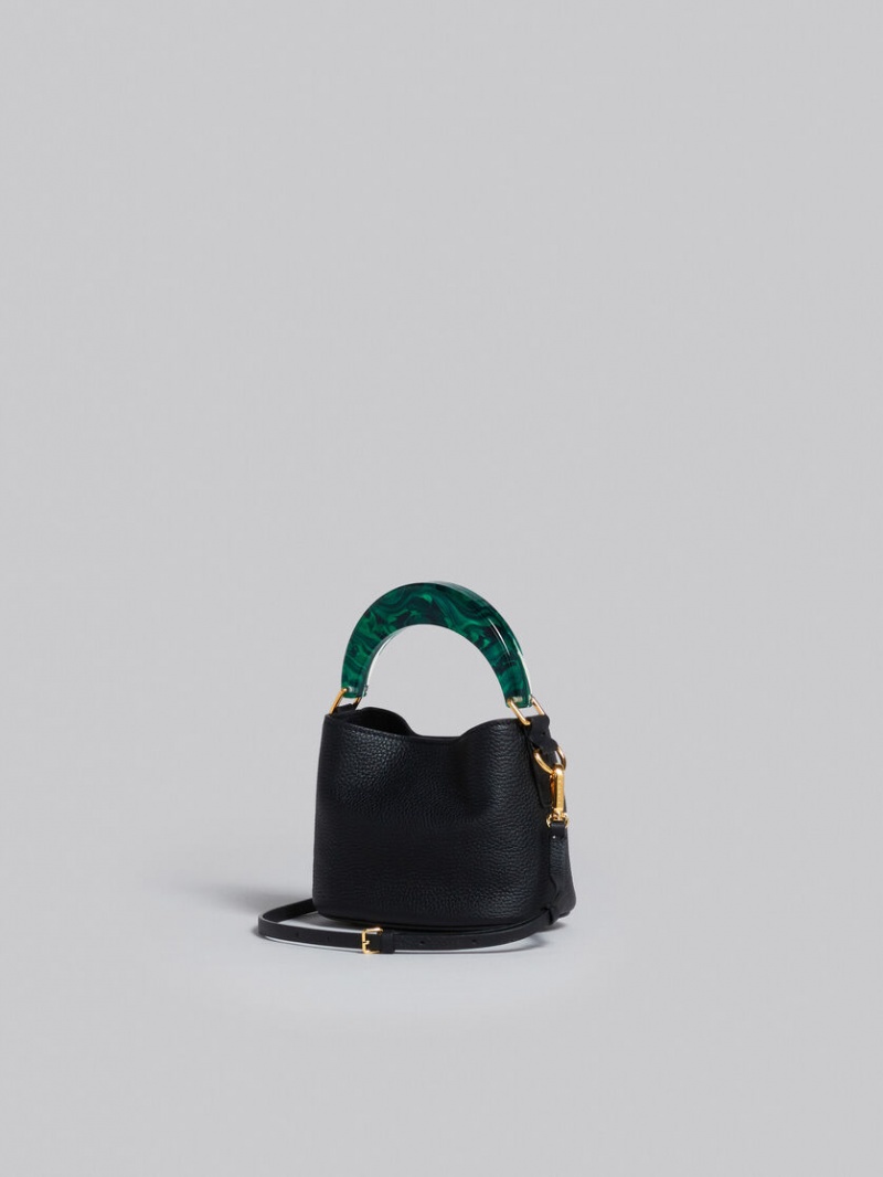Marni Venice Mini Bucket Bag Läder Svarta | SSENY10019