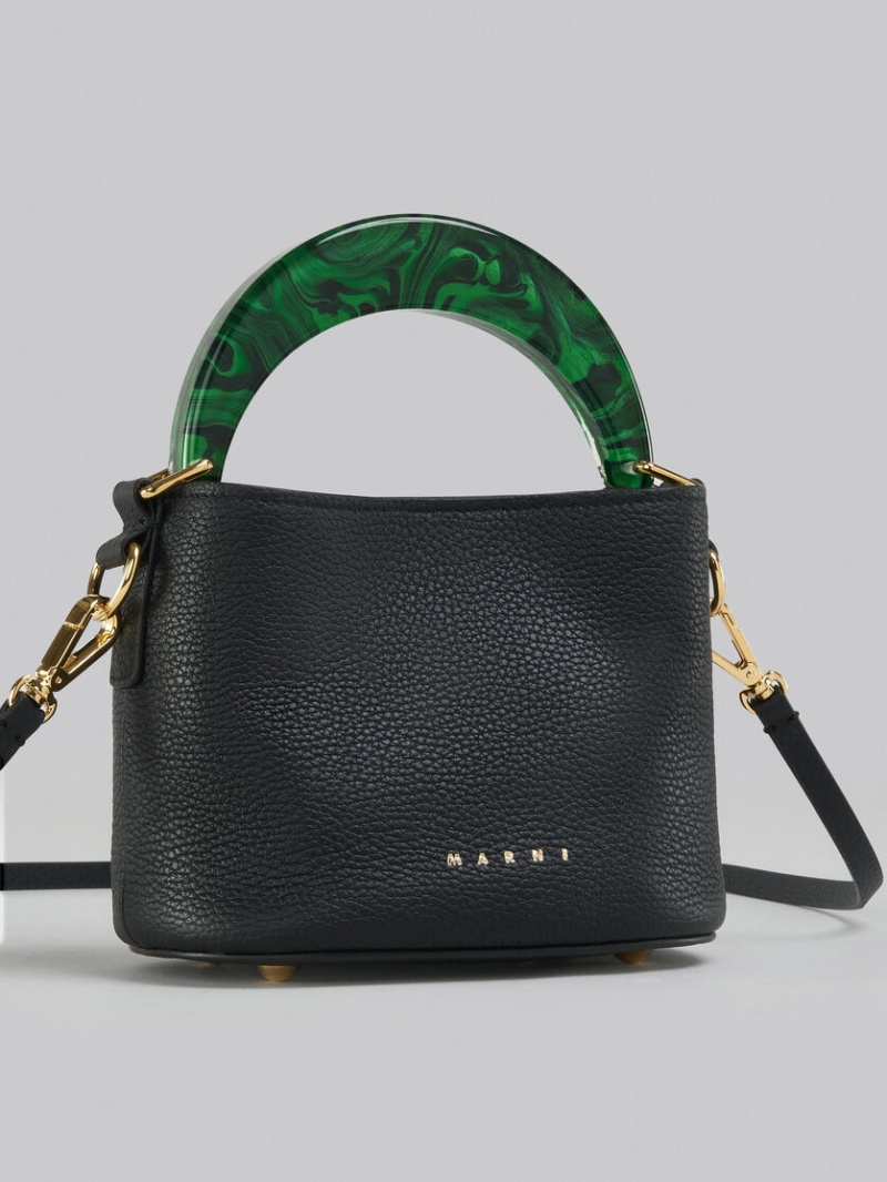 Marni Venice Mini Bucket Bag Läder Svarta | SSENY10019