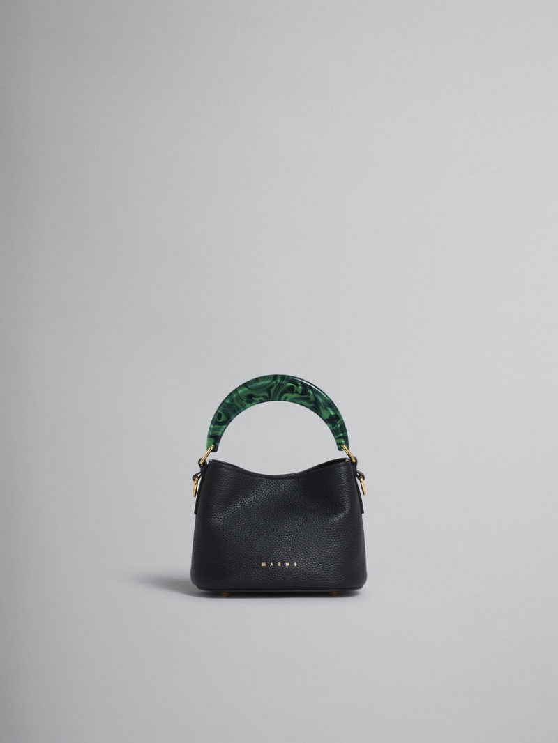Marni Venice Mini Bucket Bag Läder Svarta | SSENY10019